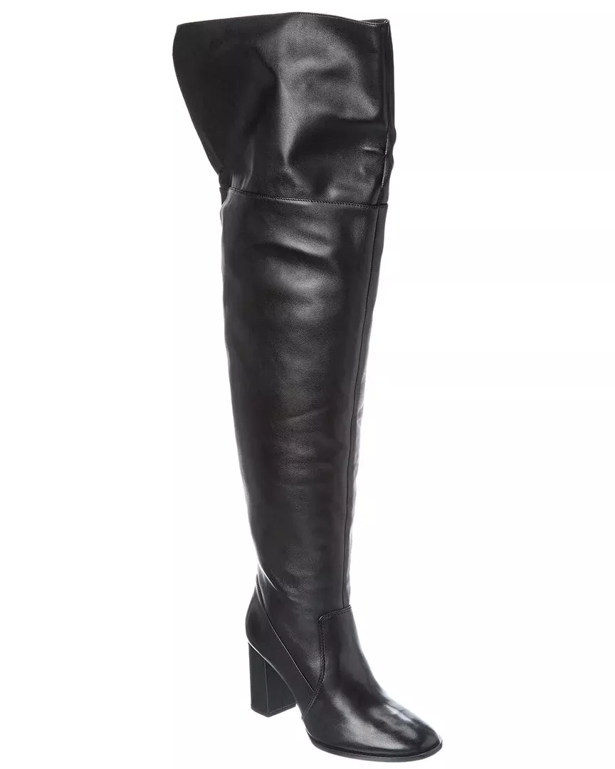 Schutz Terrance Block Leather Over-The-Knee Boot