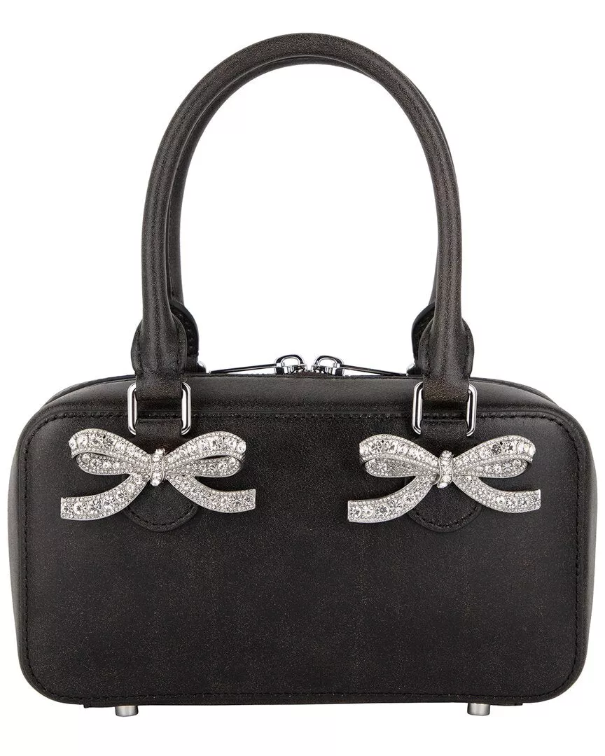 Self-Portrait Mini Distressed Leather Tote