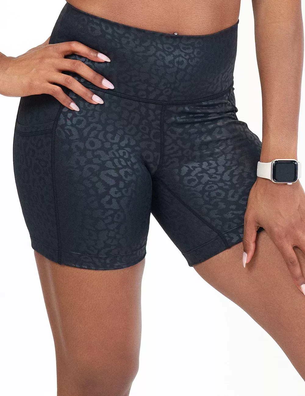 Shorts | Black Leopard