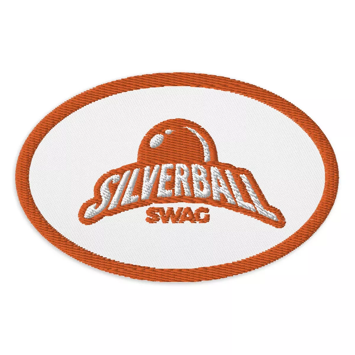 Silverball Swag - Embroidered Oval Patch (multiple colors available)