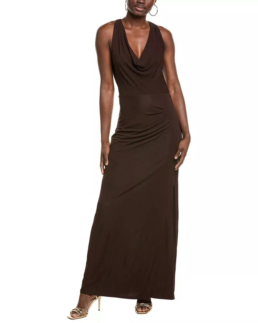 Simkhai Kosme Deep V-Neck Gown