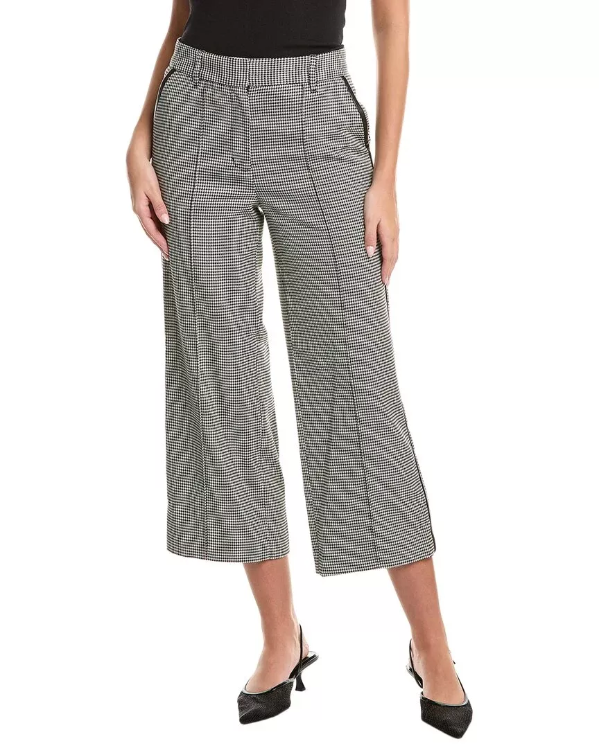 Simkhai Miki Cropped Button Hem Pant