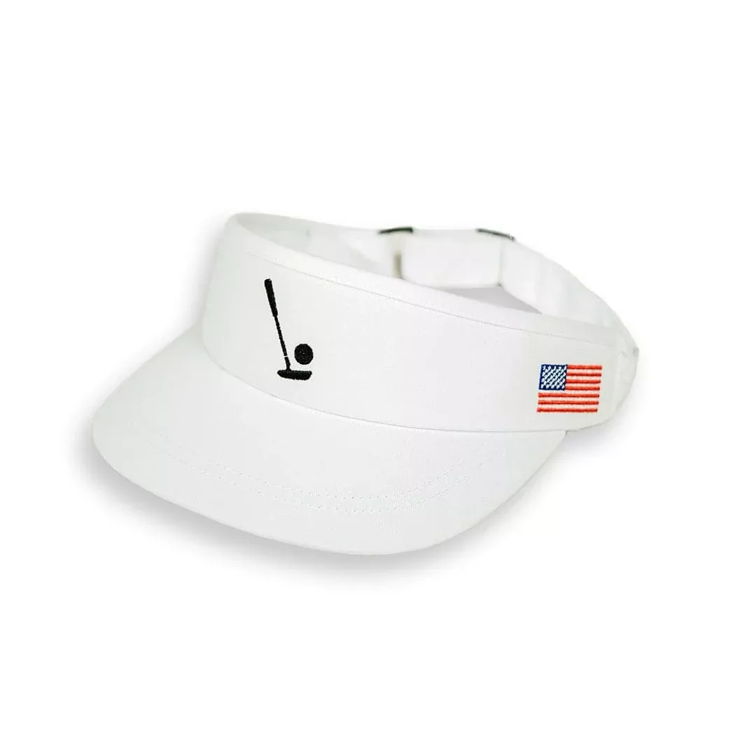 Sink It White Visor