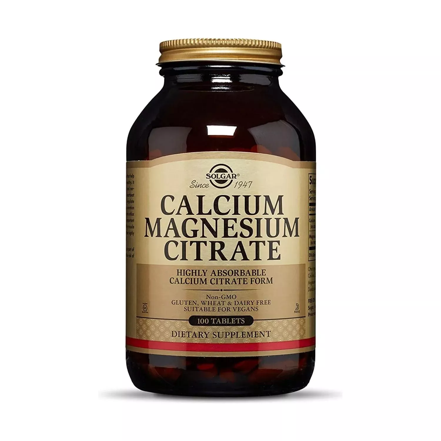 Solgar Calcium Magnesium Citrate 100 Tablets