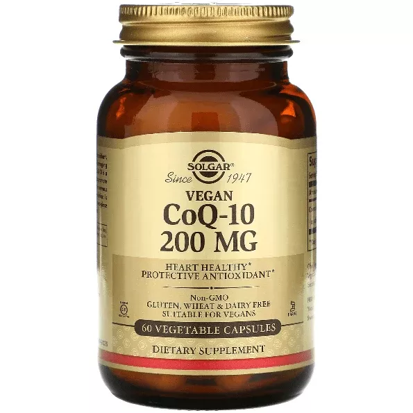 Solgar CoQ-10 200mg 60 Vegetable Capsules