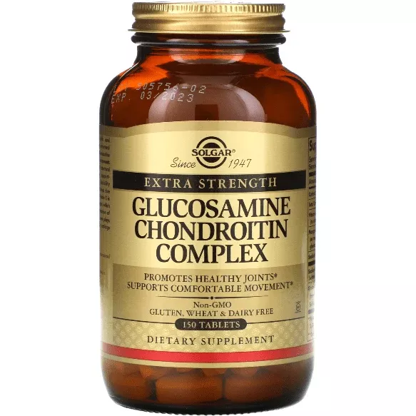 Solgar Extra Strength Glucosamine Chondroitin Complex 150 Tablets