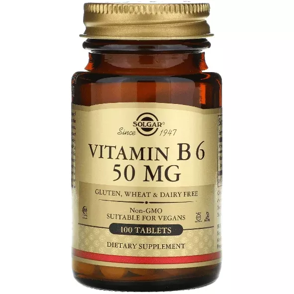 Solgar Vitamin B6 50mg 100 Tablets