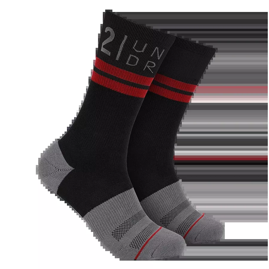 Sport Crew Sock - Black/Grey