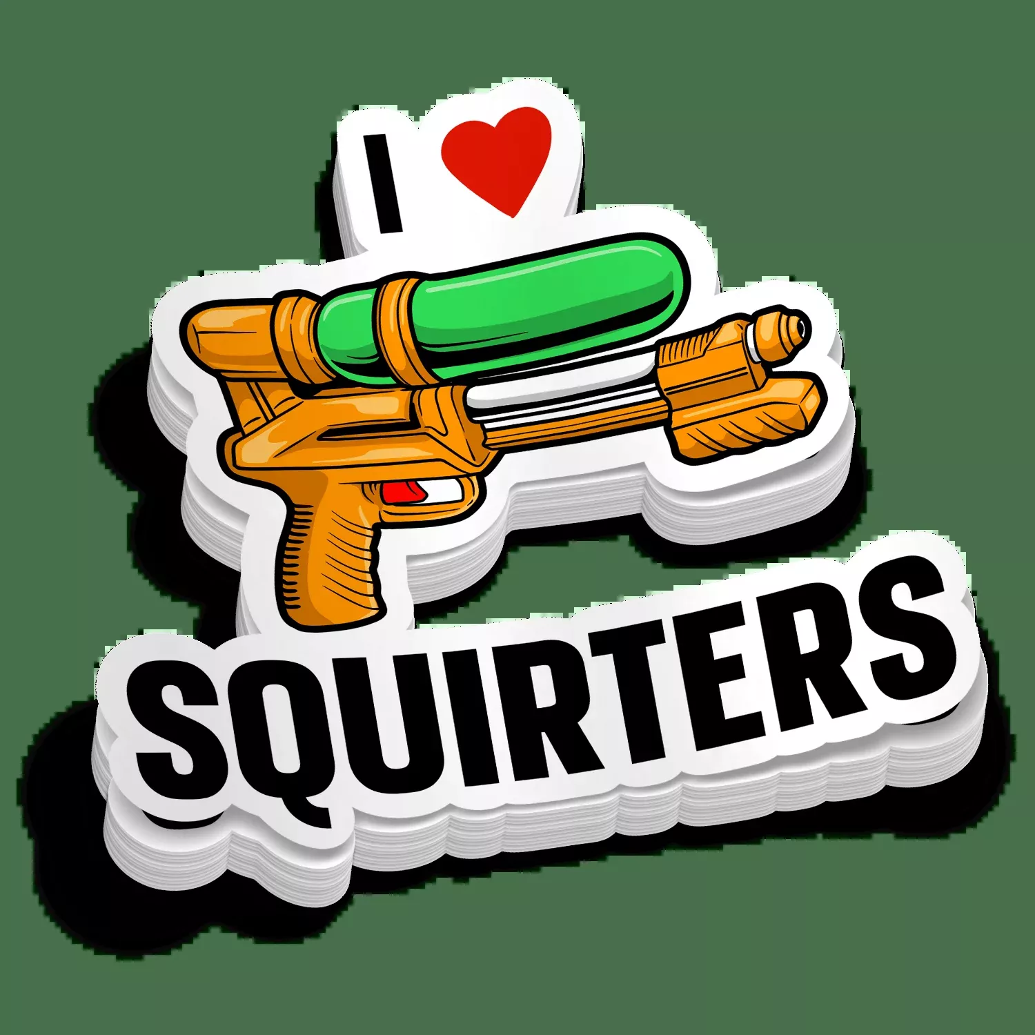 Squirters - Hard Hat Decal