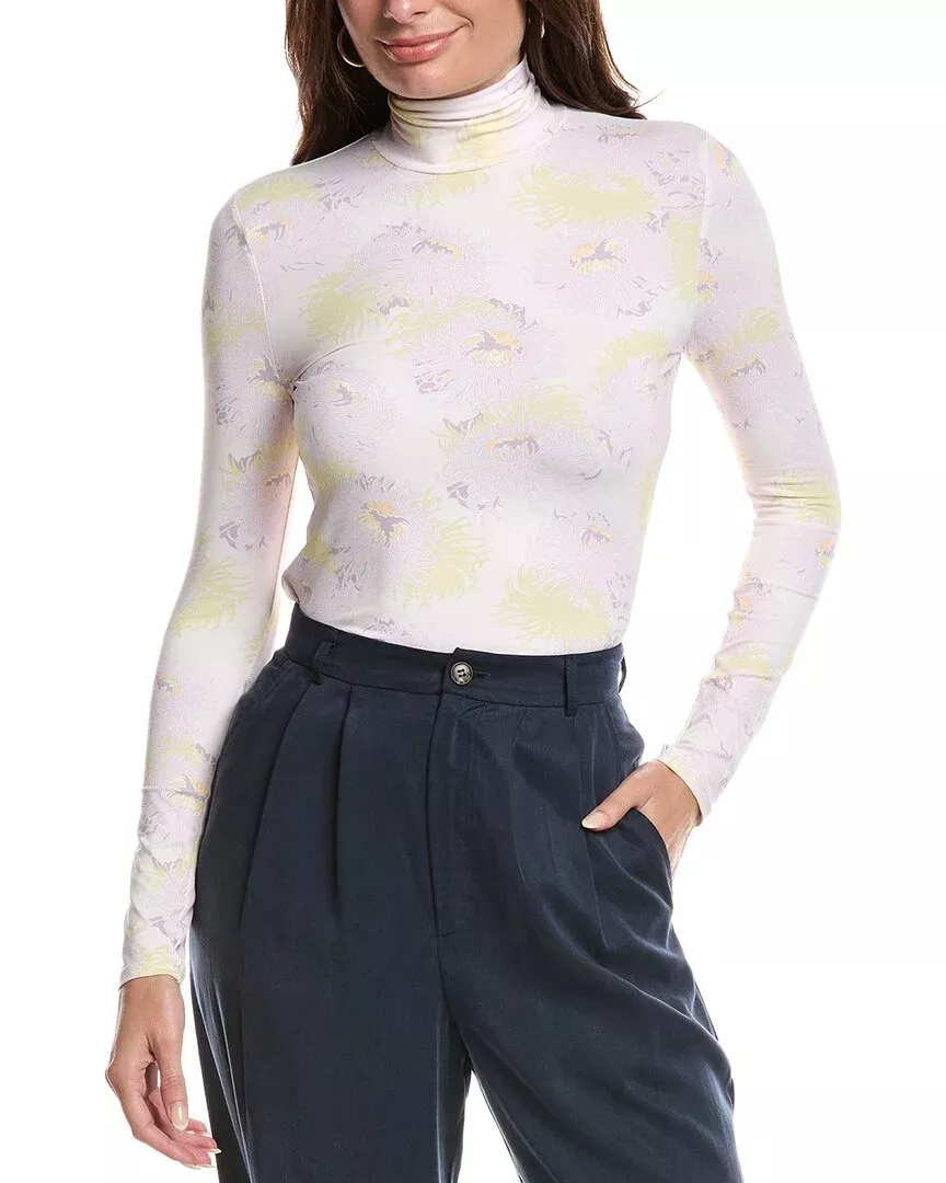 St. John Printed Jersey Top