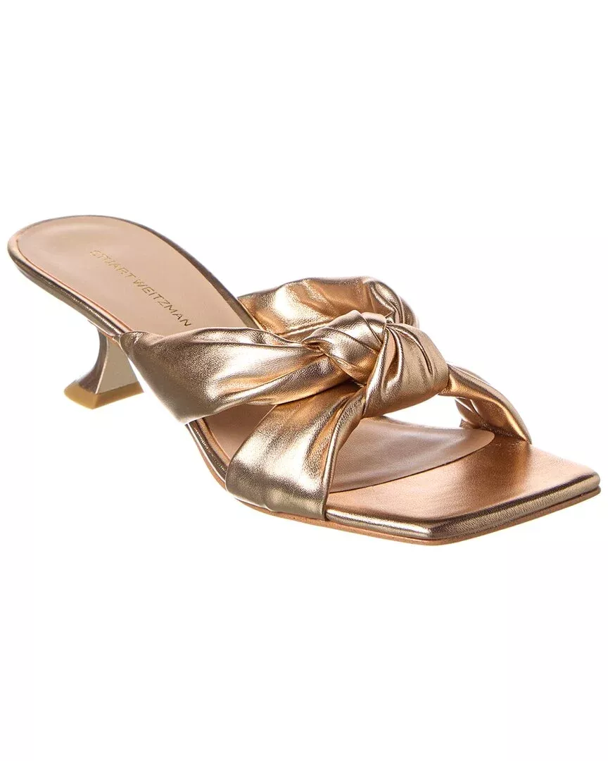 Stuart Weitzman Playa Knot Leather Sandal