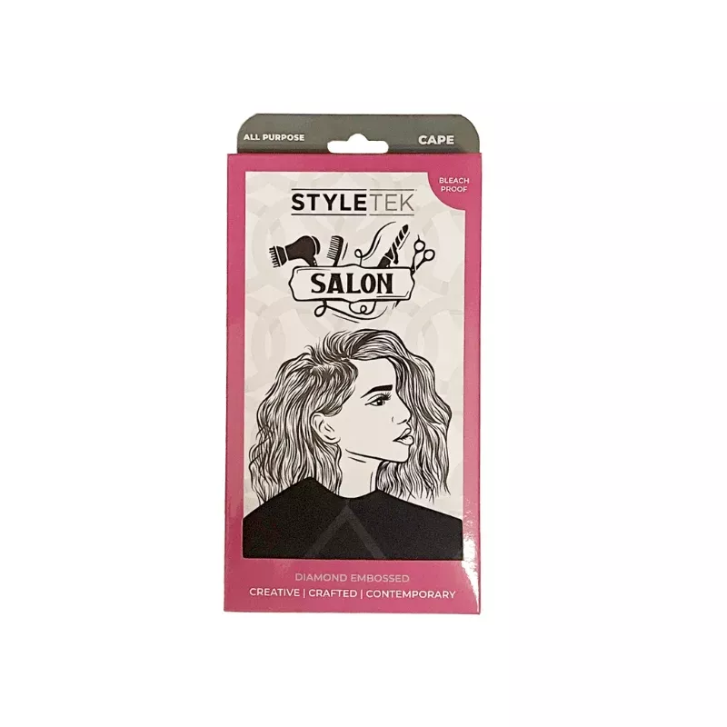 Styletek Embossed Black All-Purpose Cape 45x60