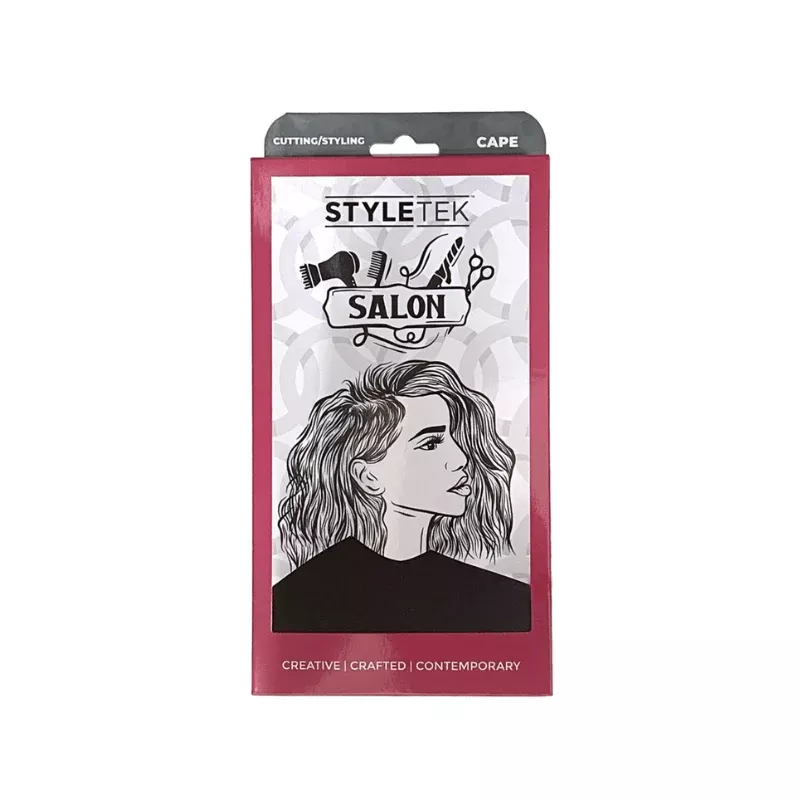 Styletek Solid Black Smooth Cutting Cape 45x60