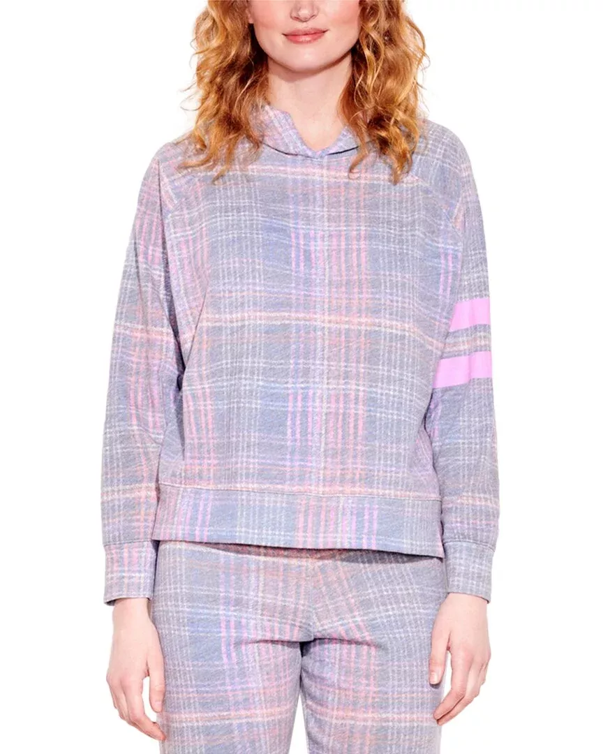 Sundry Plaid Hoodie
