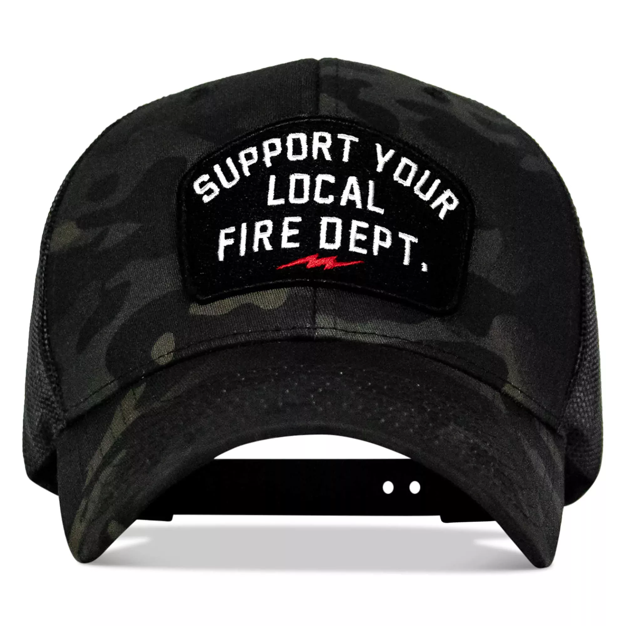 Support Your Local Fire Dept. Patch Snapback Hat