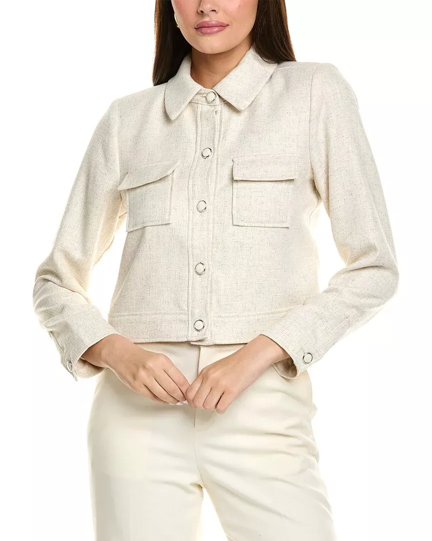 Tahari Asl Linen-Blend Jacket