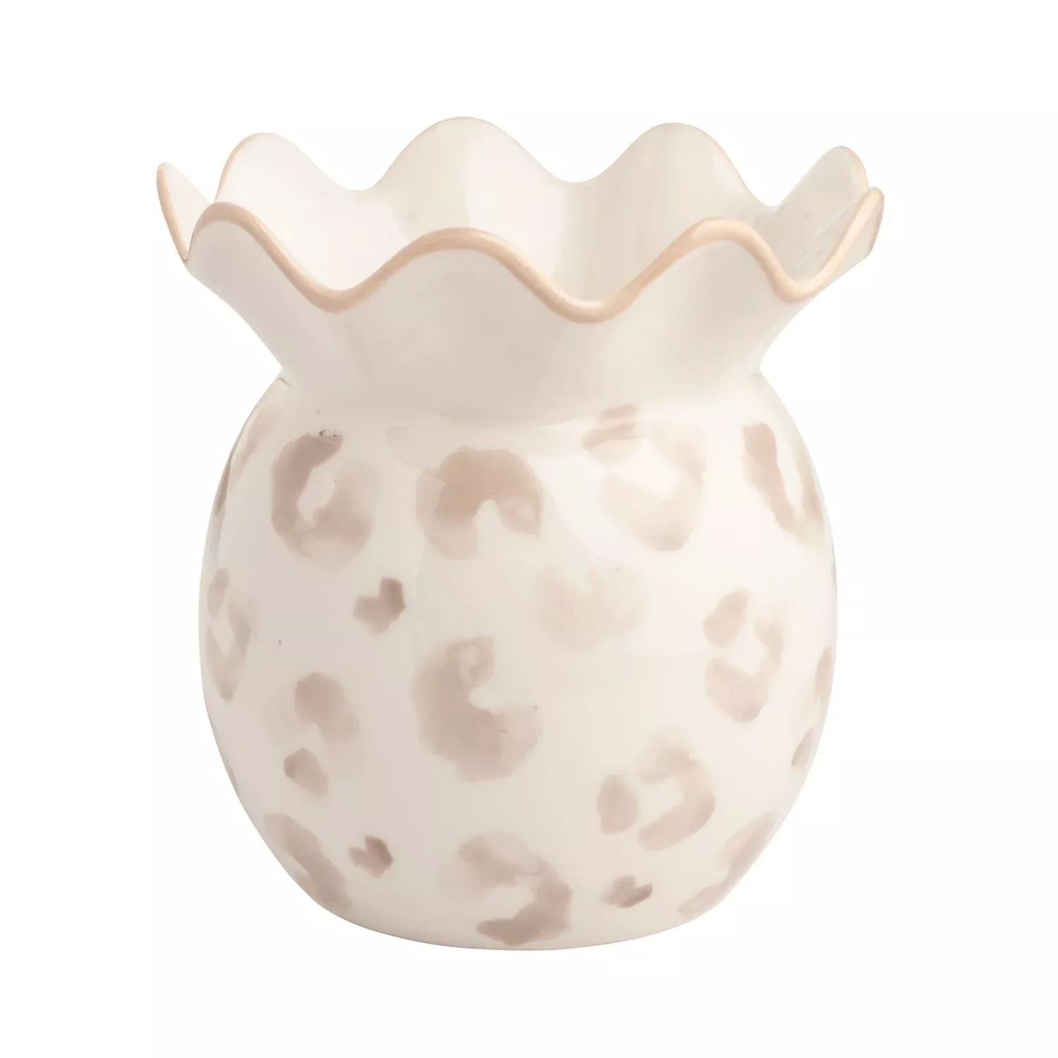 Taupe Leopard Vase