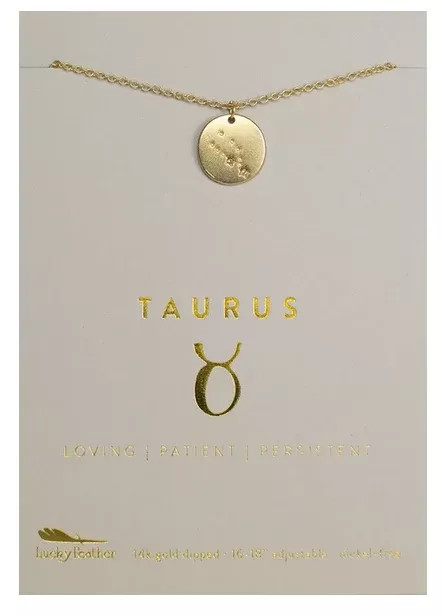 Taurus Zodiac Necklace
