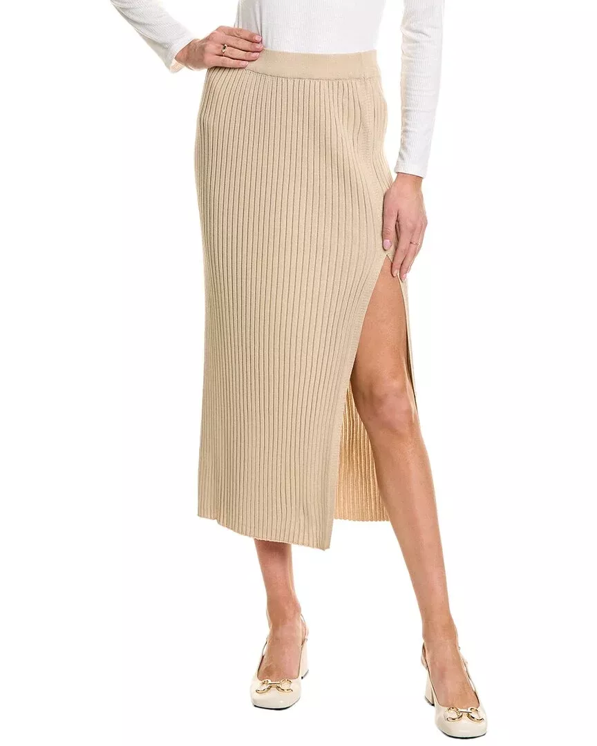 Theo The Label Eos Ribbed Maxi Skirt