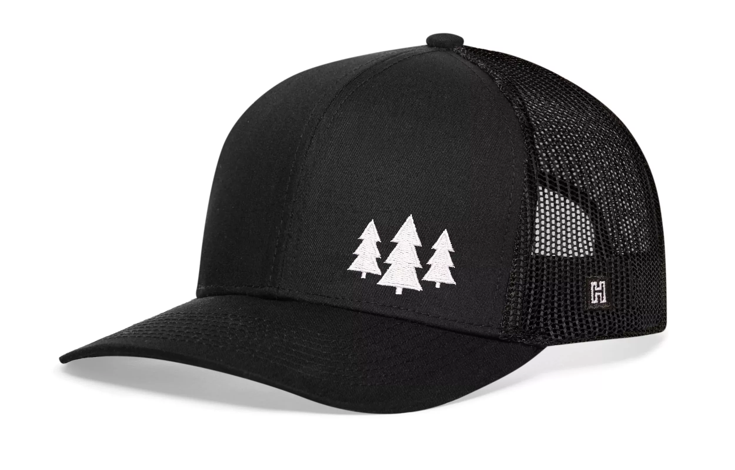 Three Pine Trees Trucker Hat|Outdoors Snapback