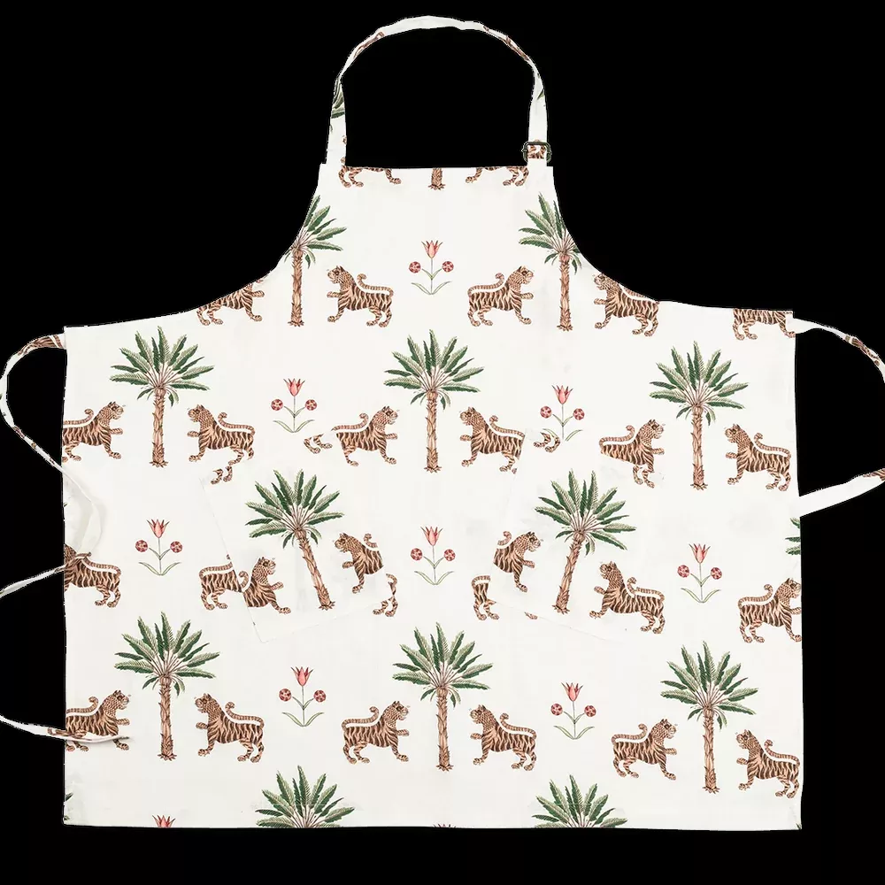 TIGER EYE LINEN APRON