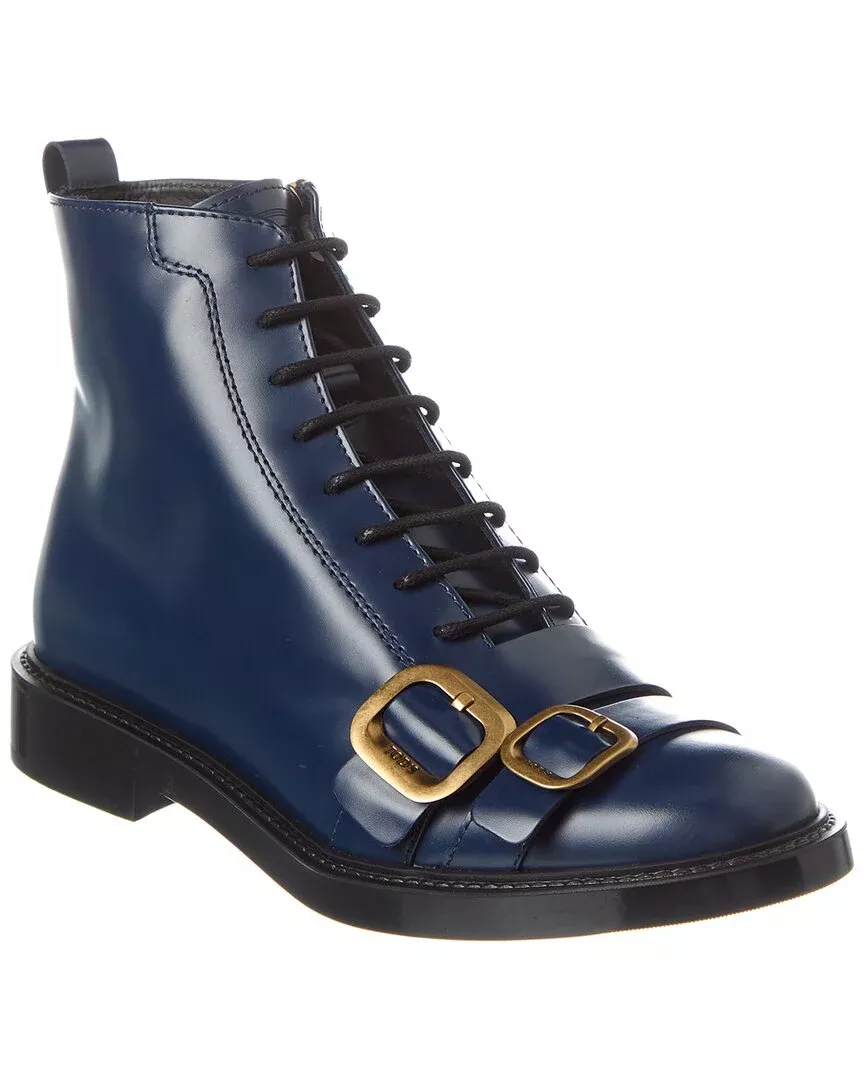 Tod’S Lace-Up Leather Boot