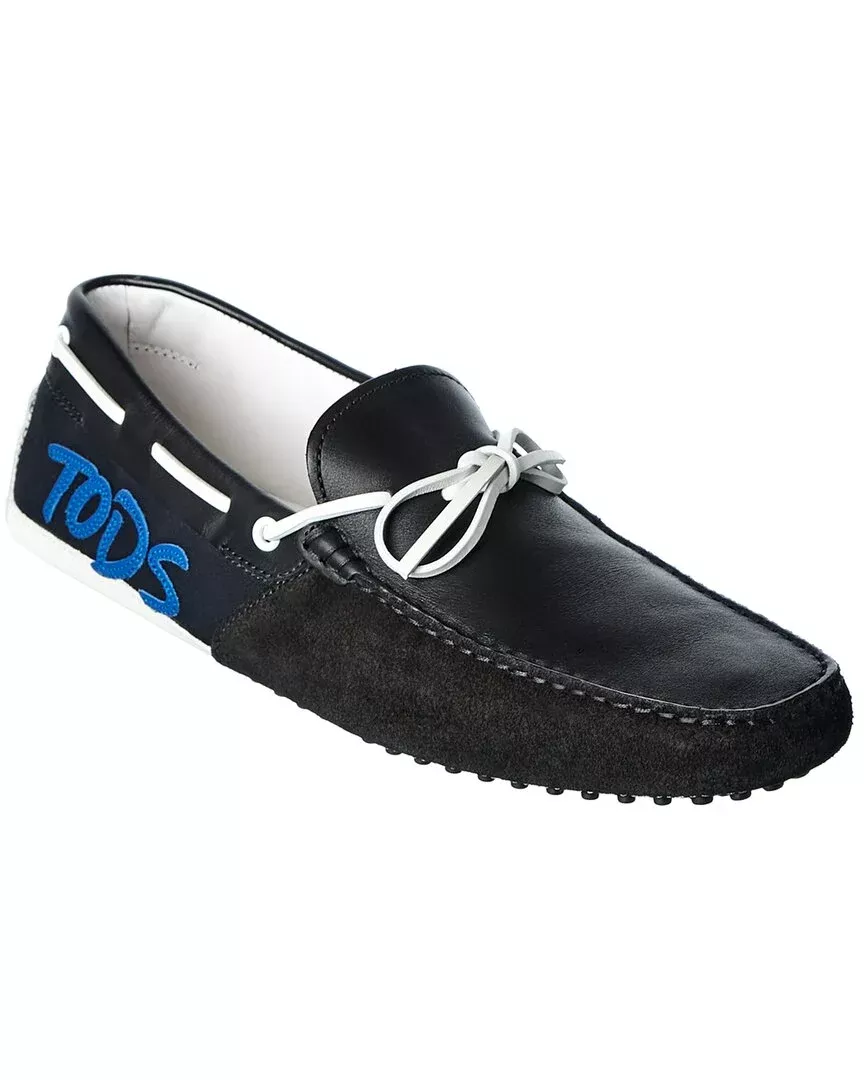 Tods Gommino Leather & Suede Loafer
