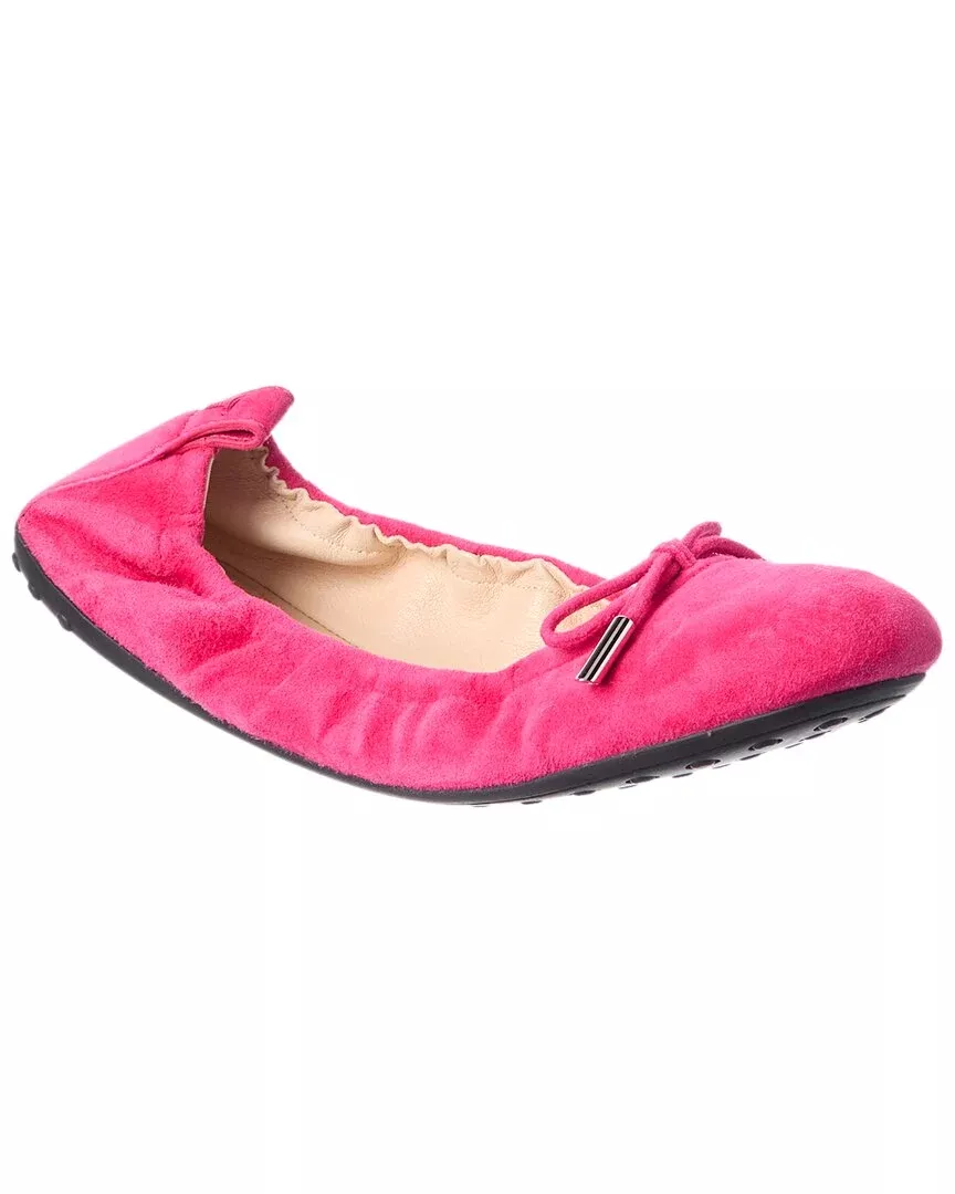 Tods Gommino Suede Ballerina Flat