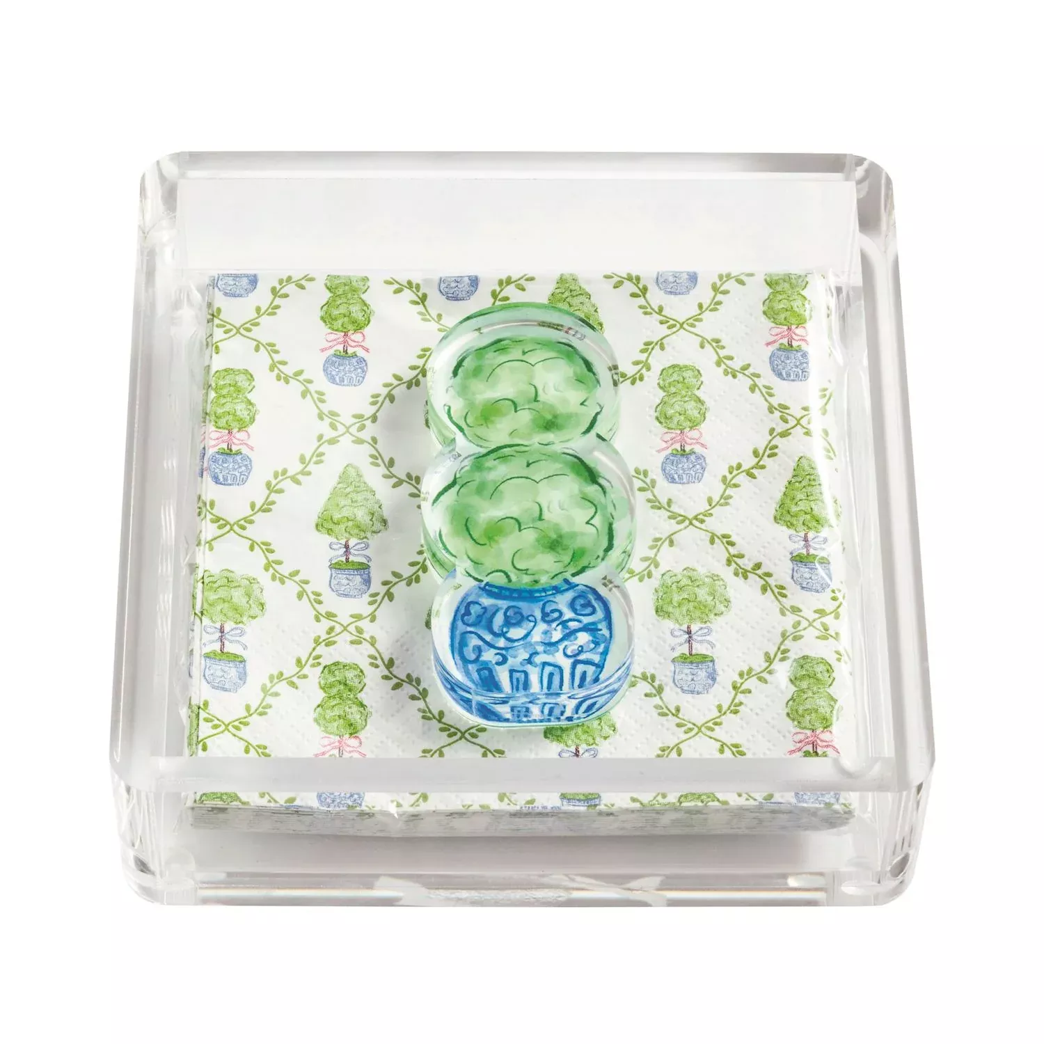 Topiary Acrylic Napkin Holder Set