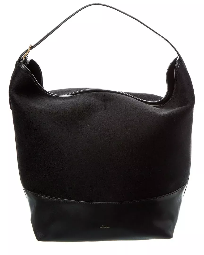 Toteme Wool & Leather Tote