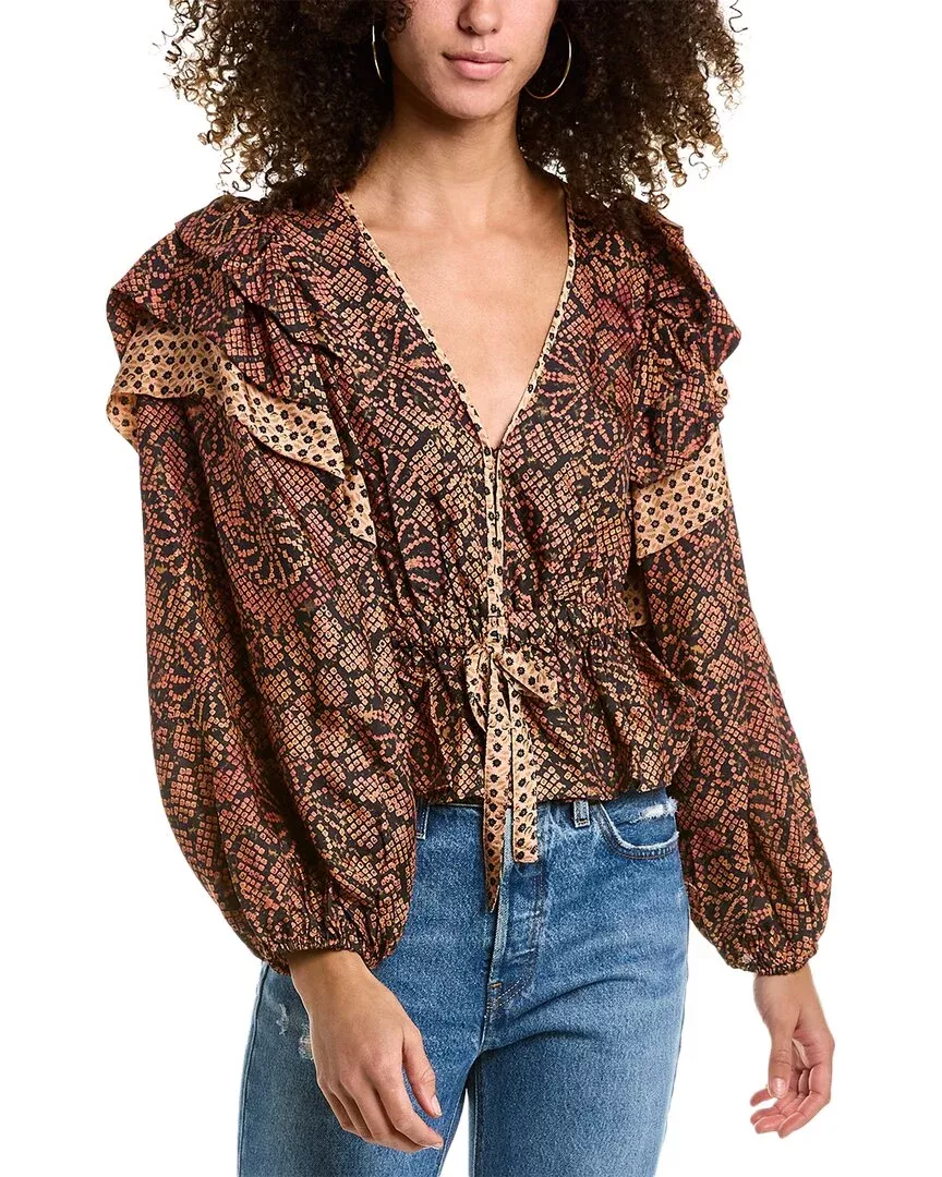 Ulla Johnson Indra Silk-Blend Blouse