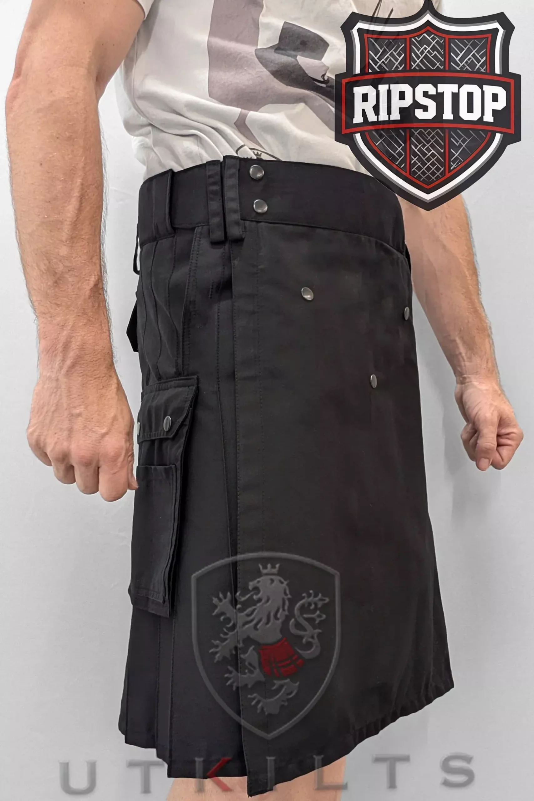 Utility Kilt – Ultimate Ripstop, Black