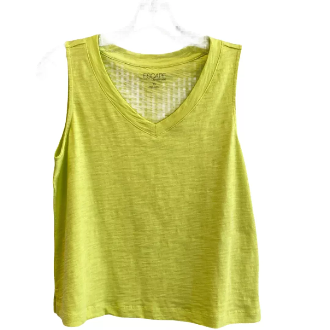 V-Neck Tank-Lime