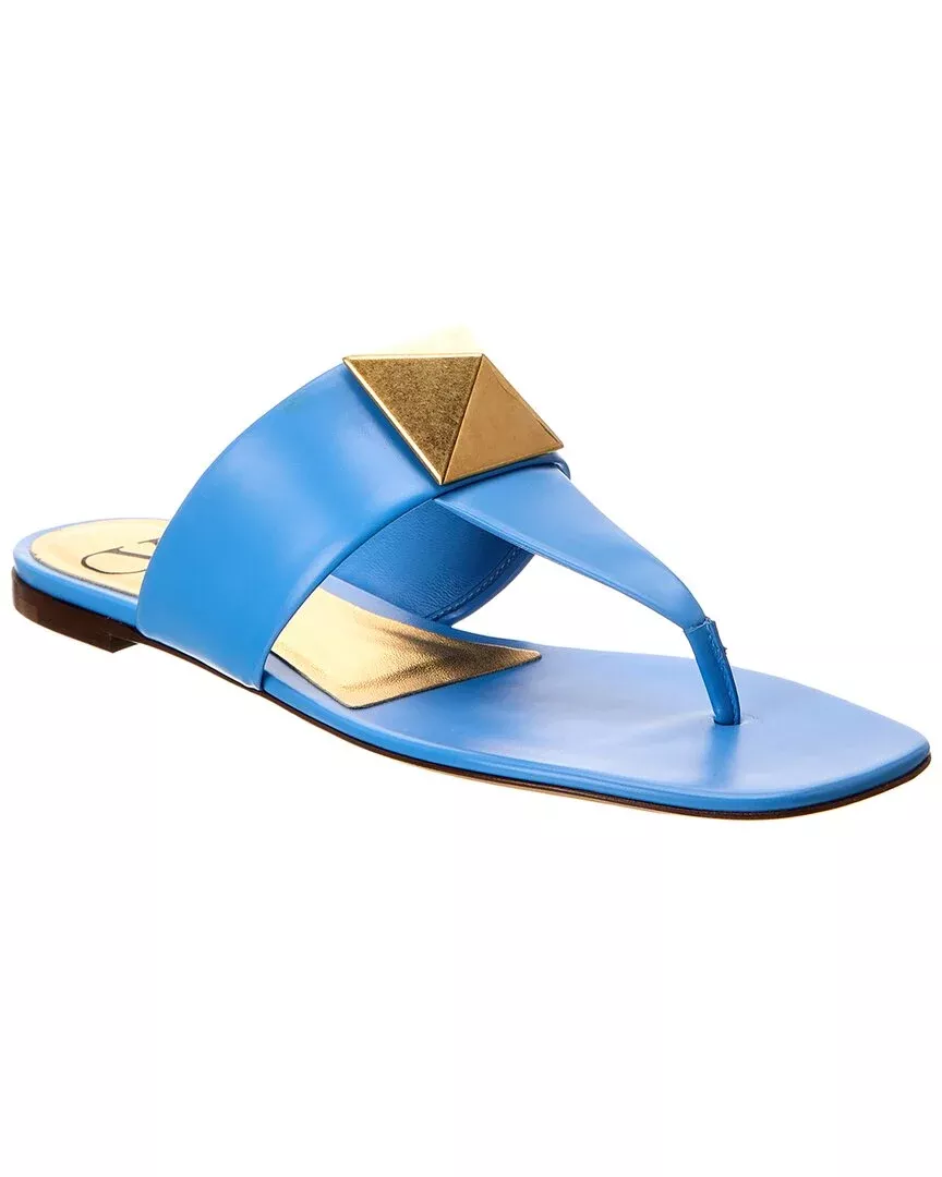 Valentino One Stud Leather Sandal