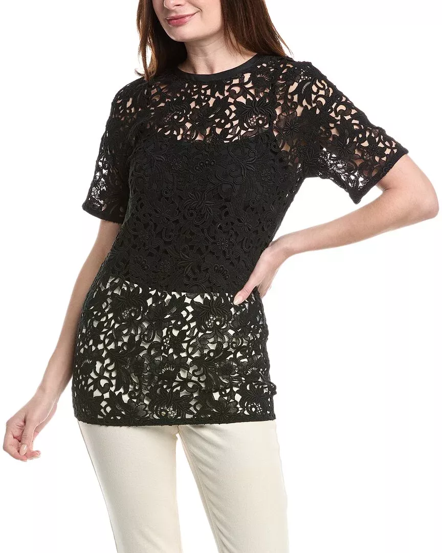 Valentino Wool & Silk-Blend Top