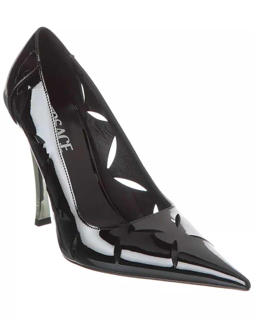 Versace Pin-Point Patent Pump