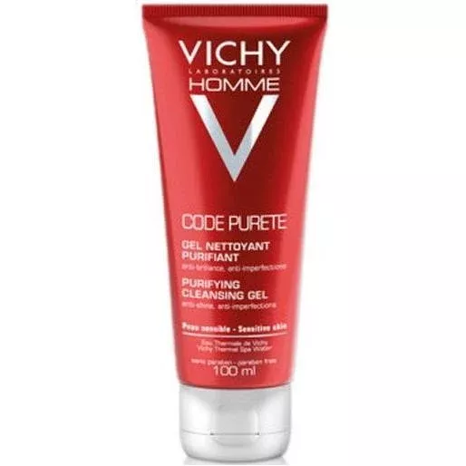 Vichy Homme Code Purete Purifying Gel Cleanser 100 ml