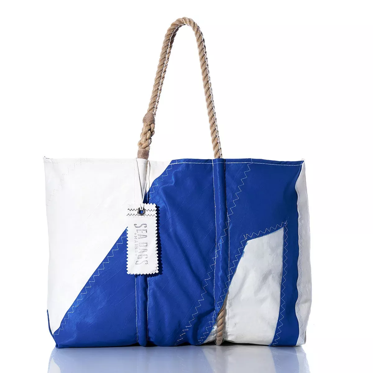 Vintage Blue Window Large Tote