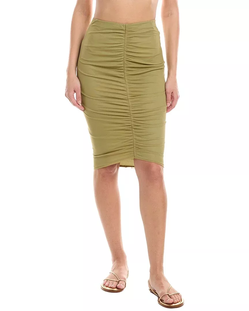 Vix Solid Frida Midi Skirt