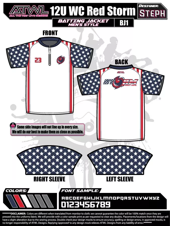 WC Red Storm Batting Jacket