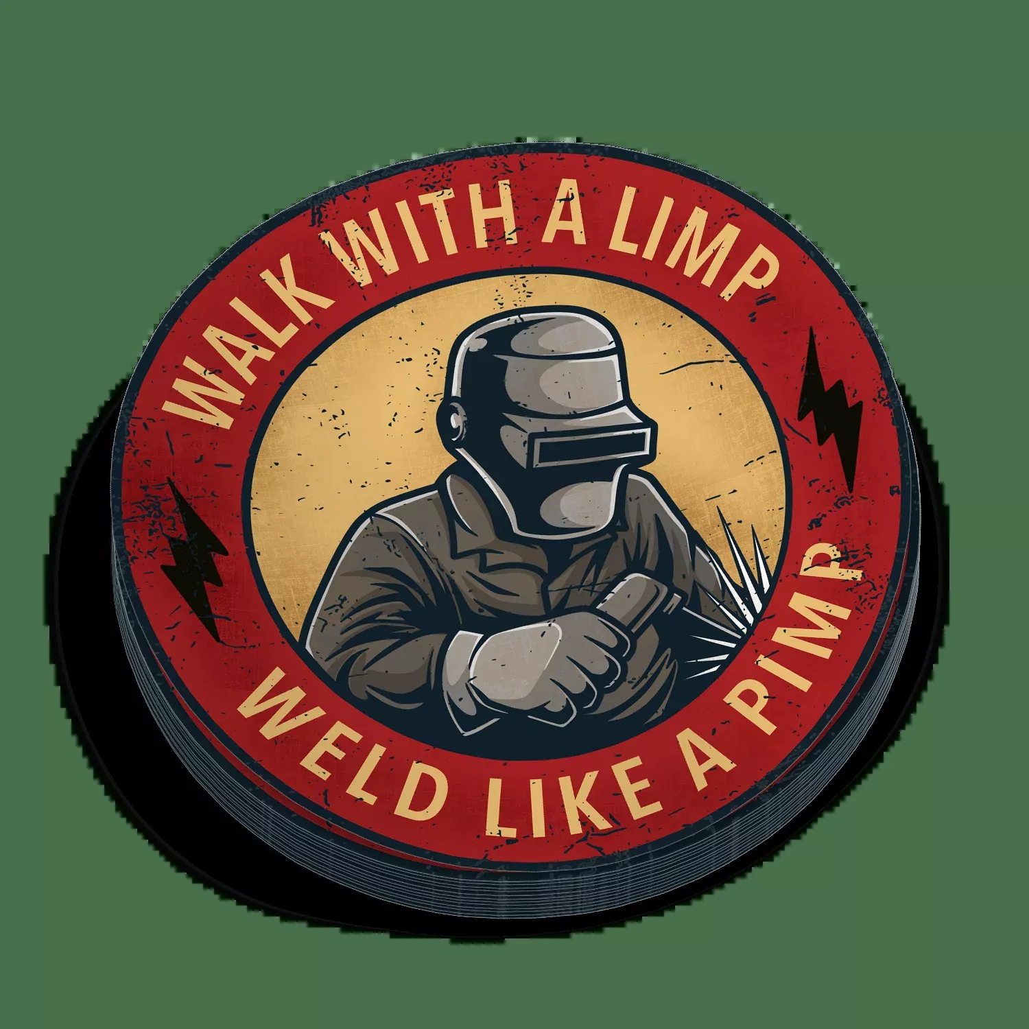 Weld Like A Pimp Sticker