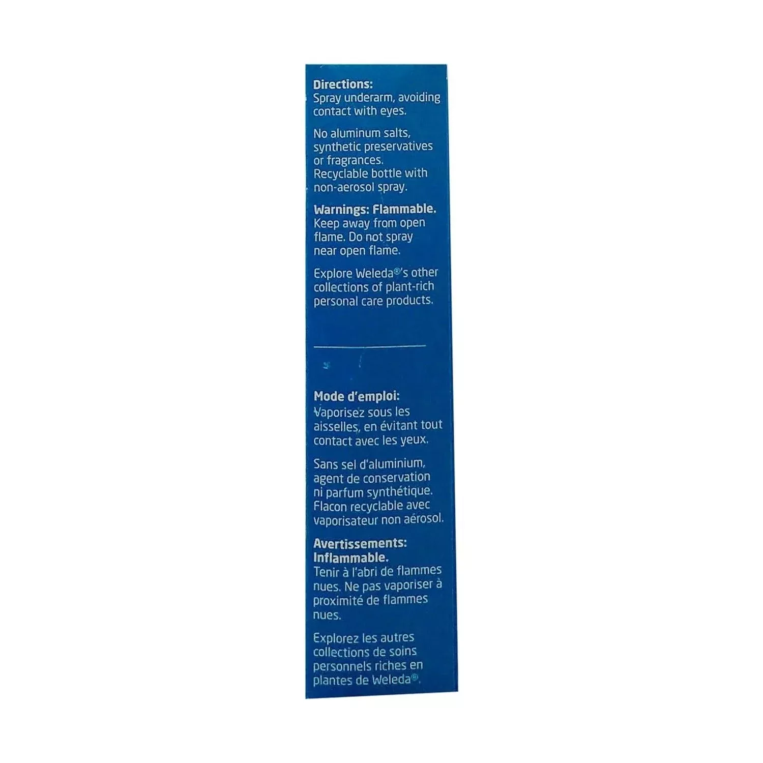 Weleda Sage Deodorant Spray 3.4 oz