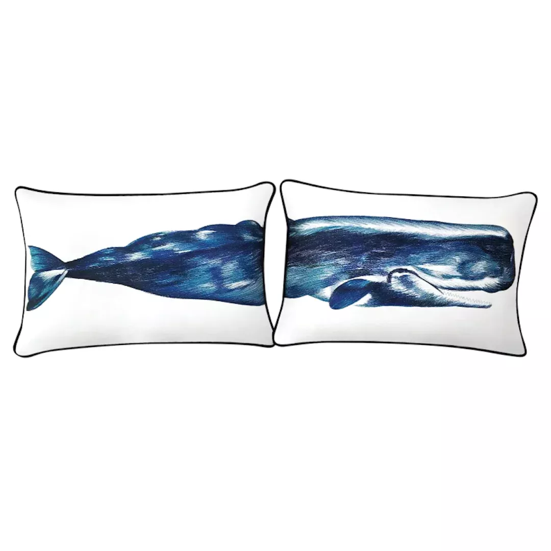 Whale Pillow Cover Set