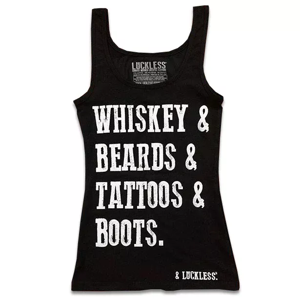 Whiskey And Beards Tank Top