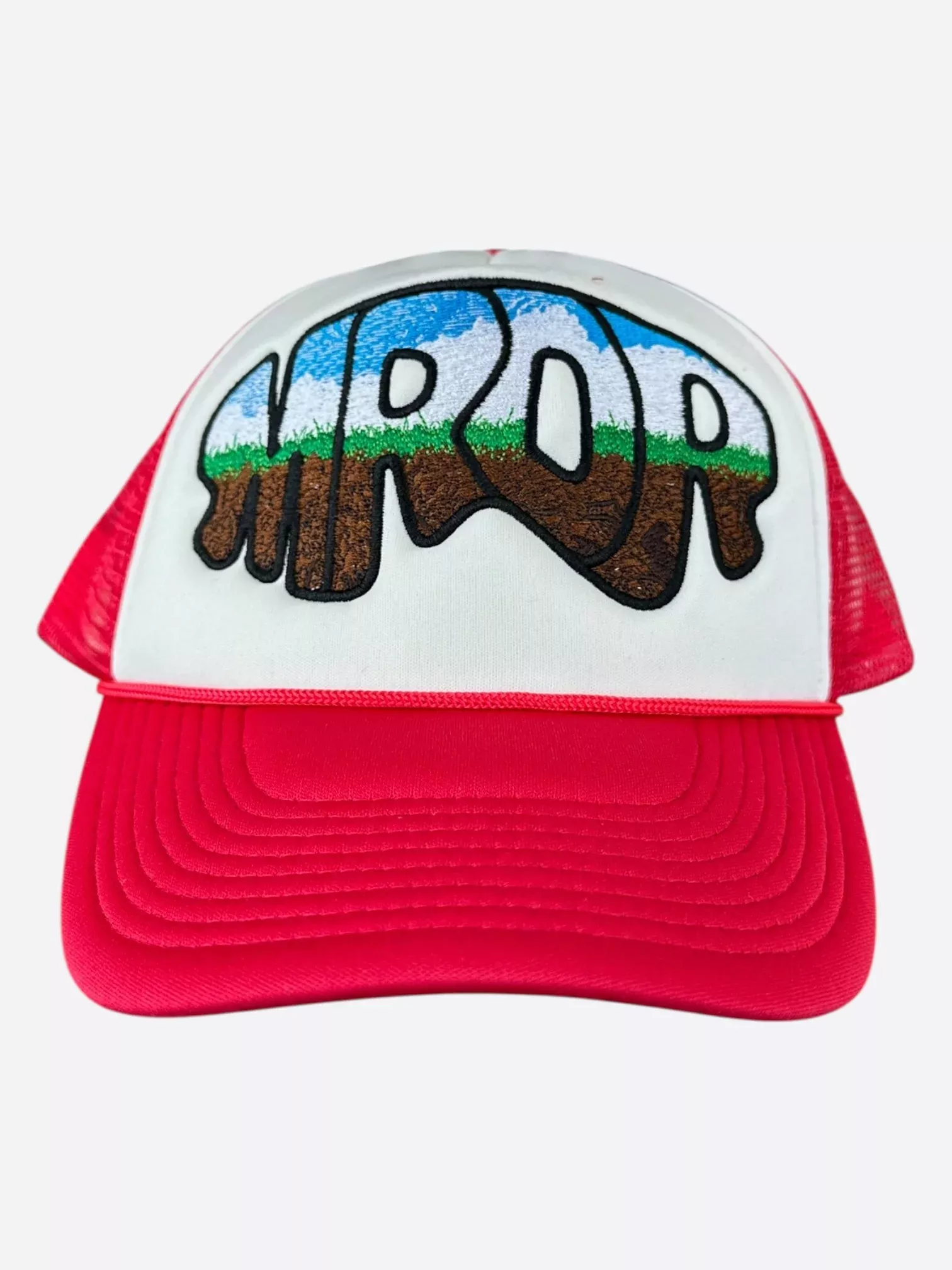 Who Decides War Red MRDR Embroidered Patch Trucker Hat