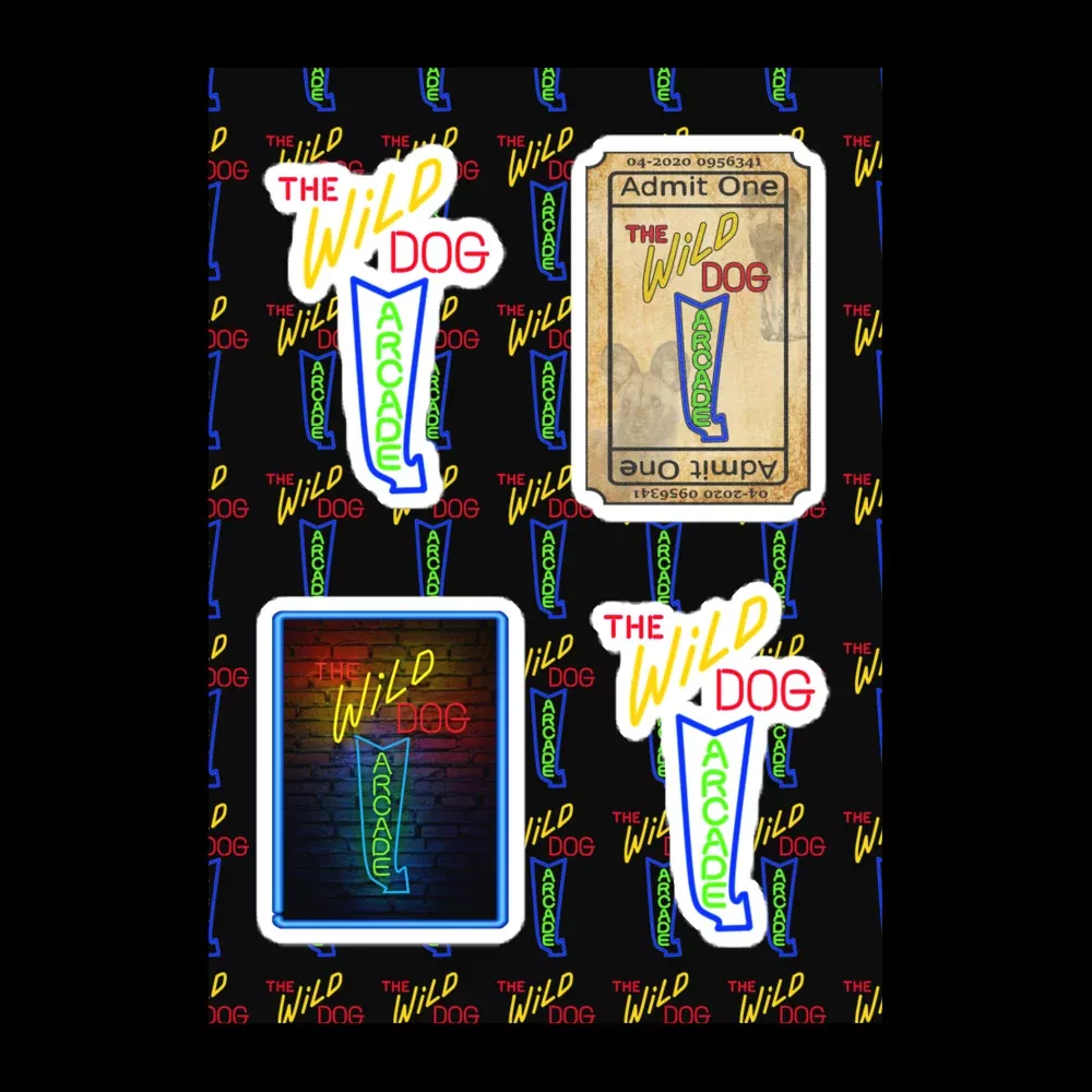 Wild Dog Arcade - Sticker Sheet