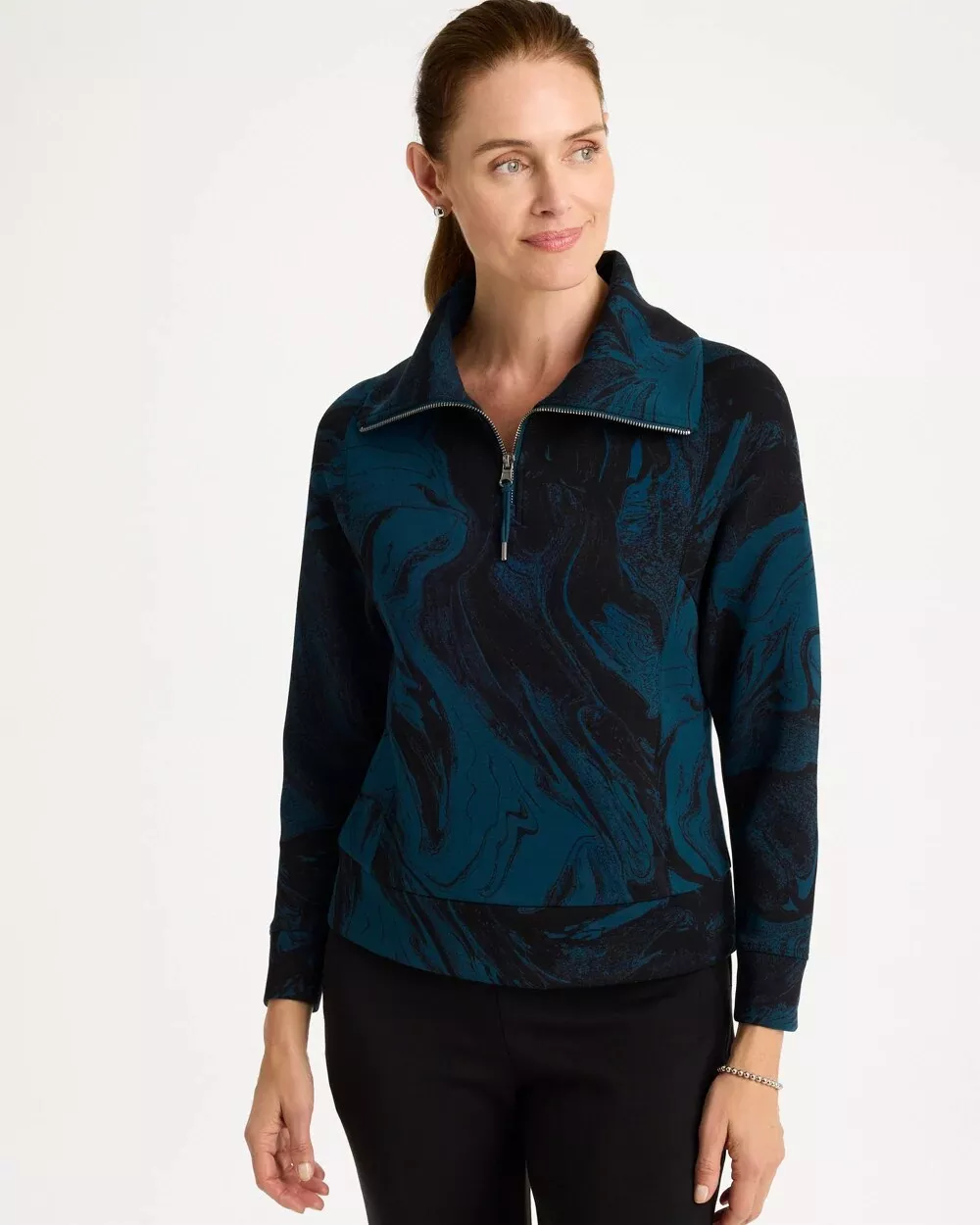 Zenergy Soft Half-Zip Pullover Top