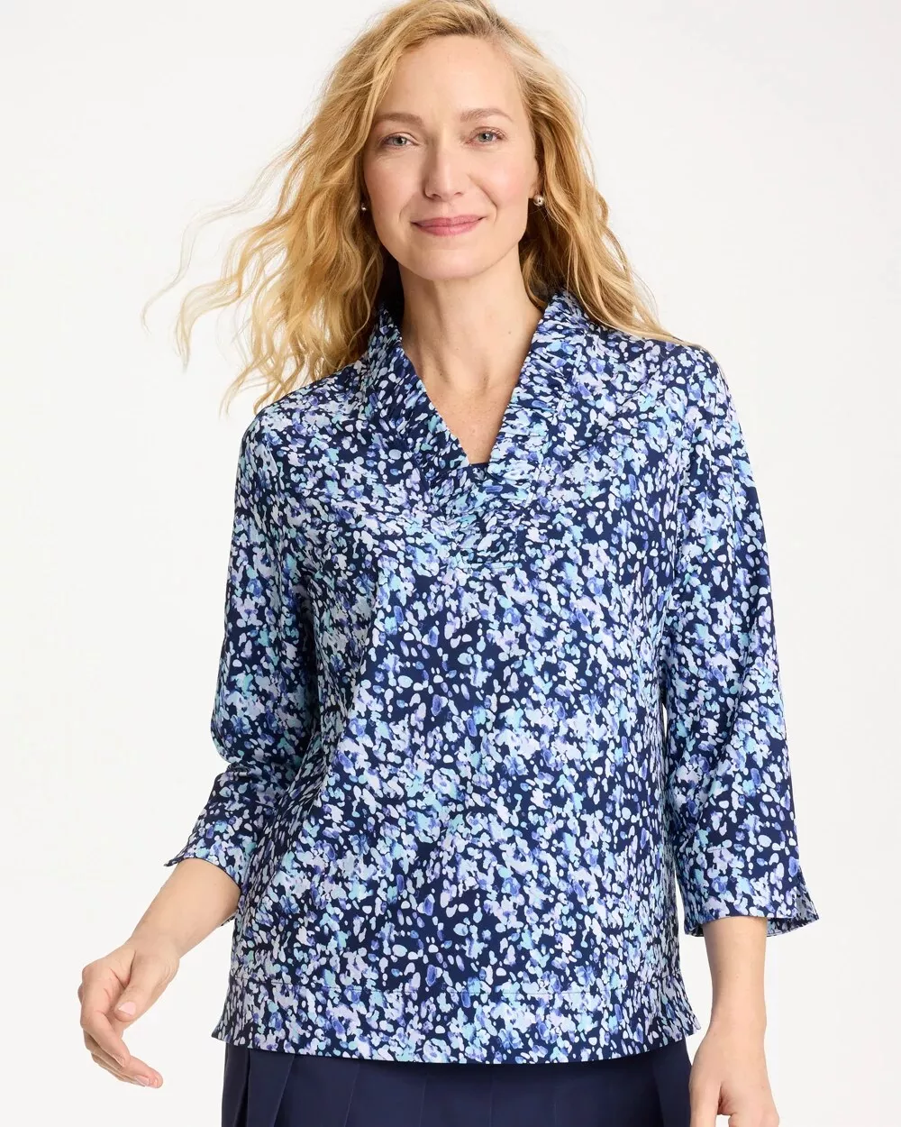 Zenergy UPF Ruffle Neck Top